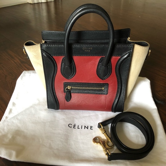Authentic Celine Micro Nano Luggage Tri-color bag - Picture 2 of 13